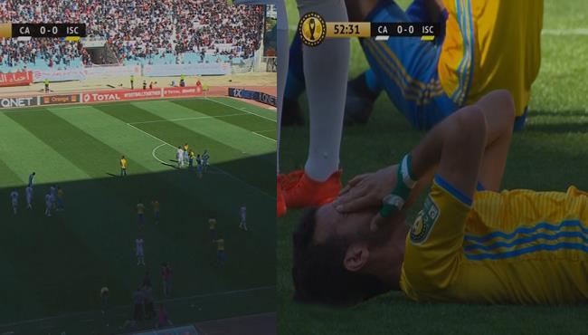 توقف مباراة الاسماعيلي والافريقي بسبب اطلاق الأمن غاز مسيل للدموع علي الجمهور