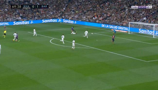 عثمان ديمبلي يهدر فرصة خطيرة لبرشلونة امام ريال مدريد