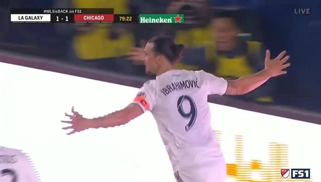 هدف ابراهيموفيتش في مرمي شيكاغو فاير بالدوري الامريكي