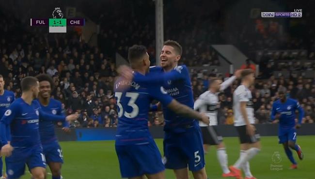 هدف جورجينهو الرائع في مرمي فولهام بالدوري الانجليزي