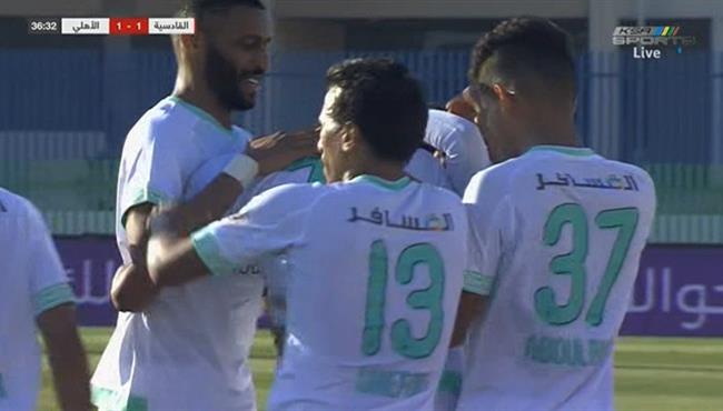 هدف تعادل الاهلي مع القادسية بالدوري السعودي