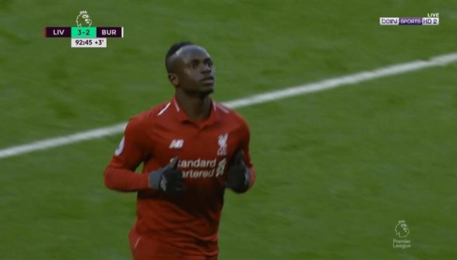 هدف ليفربول الرابع في مرمي بيرنلي 4 2 ساديو ماني
