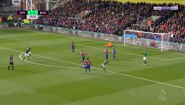 اهداف مباراة برايتون وكريستال بالاس 2 1 الدوري الانجليزي