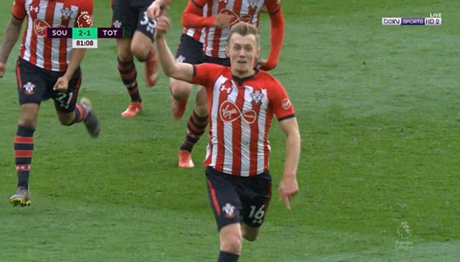 هدف رائع في مباراة توتنهام وساوثهامبتون بالدوري الانجليزي