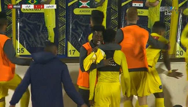 هدف التعاون الثاني القاتل في مرمي الرائد بالدوري السعودي