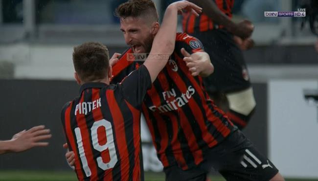 هدف ميلان الاول في مرمي يوفنتوس بالدوري الايطالي