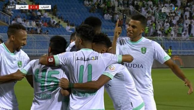 هدف الاهلي الثالث في مرمي الشباب بالدوري السعودي
