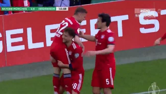 اهداف مباراة بايرن ميونخ وهايدنهايم 5 4 كاس المانيا