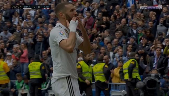 هدف ريال مدريد الثاني في مرمي اتلتيك بلباو كريم بنزيما