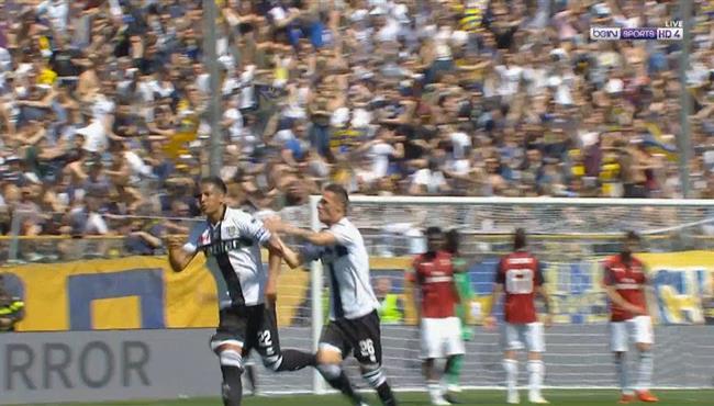 هدف تعادل بارما الرائع مع ميلان في الدوري الايطالي