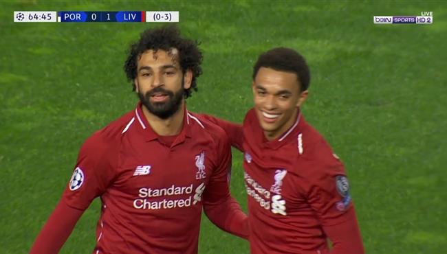 هدف محمد صلاح في مرمي بورتو تعليق حفيظ دراجي