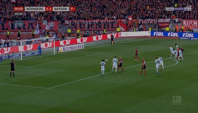 نورنبيرج يهدر ركلة جزاء امام بايرن ميونخ في الدقائق الاخيرة