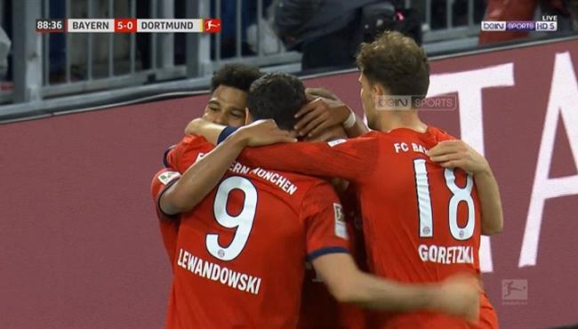 اهداف مباراة بايرن ميونخ وبوروسيا دورتموند 5 0 الدوري الالماني