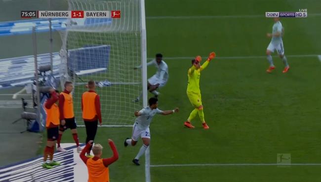 اهداف مباراة بايرن ميونخ ونورنبيرج 1 1 الدوري الالماني