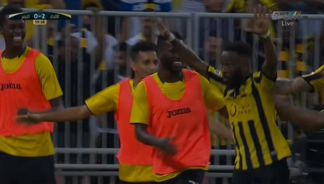 هدف الاتحاد الثاني في مرمي النصر فهد المولد