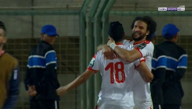 هدف الزمالك الاول في مرمي حسنية اغادير ابراهيم حسن