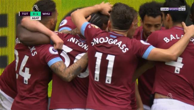 هدف فوز وستهام علي توتنهام 1 0 الدوري الانجليزي