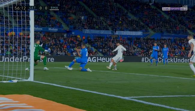 مدافع خيتافي يحرم ايسكو من تسجيل هدف مؤكد لريال مدريد