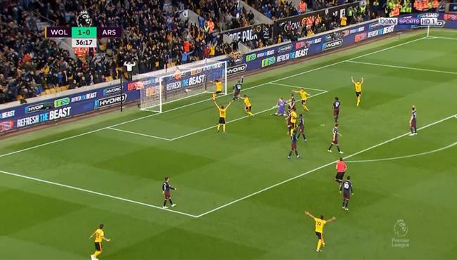 اهداف مباراة ارسنال و ولفرهامبتون 1 3 الدوري الانجليزي