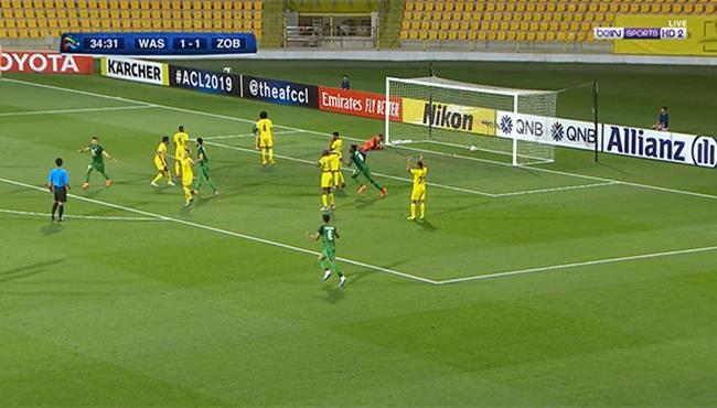 هدف ذوب اهن الثاني في مرمي الوصل دوري ابطال اسيا