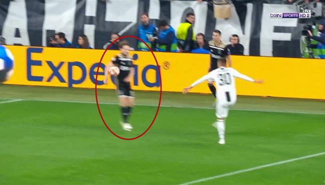 ركلة جزاء مثيرة للجدل غير محتسبه ليوفنتوس امام اياكس