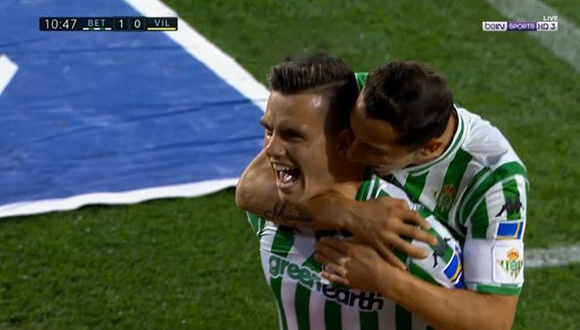 اهداف مباراة ريال بيتيس وفياريال 2 1 الدوري الاسباني