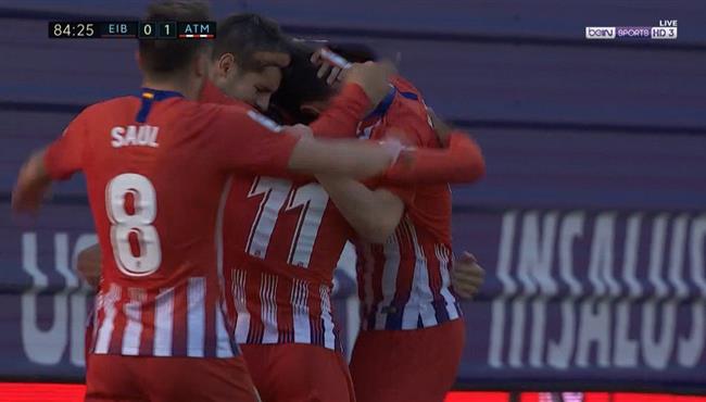 هدف فوز اتلتيكو مدريد علي ايبار 1 0 الدوري الاسباني