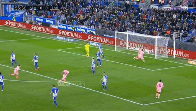 هدف برشلونه الاول في مرمي ديبورتيفو الافيس