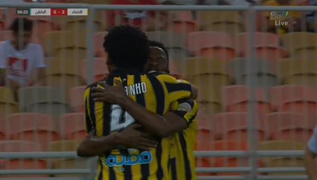 هدف الاتحاد الثاني في مرمي الباطن بالدوري السعودي