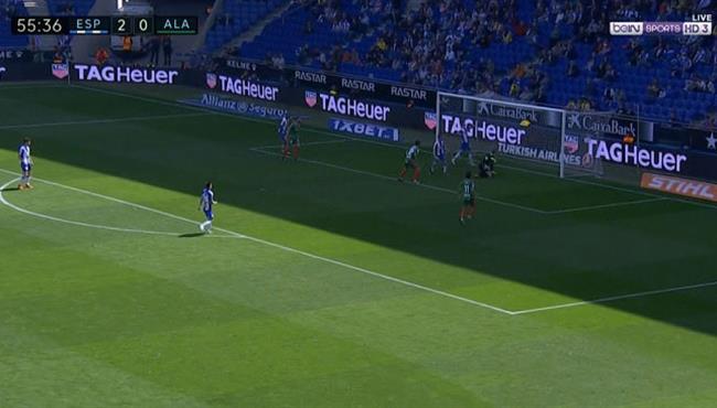 اهداف مباراة إسبانيول وديبورتيفو ألافيس 2 1 الدورى الاسبانى