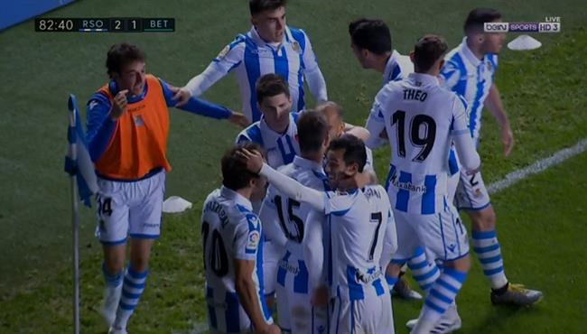 اهداف مباراة ريال سويسداد وريال بيتيس 2 1 الدوري الاسباني