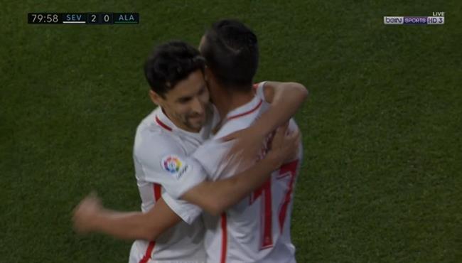 اهداف مباراة اشبيلية وديبورتيفو الافيس 2 0 الدوري الاسباني