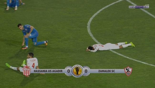 ملخص مباراة الزمالك وحسنية اغادير في كأس الكونفيدرالية