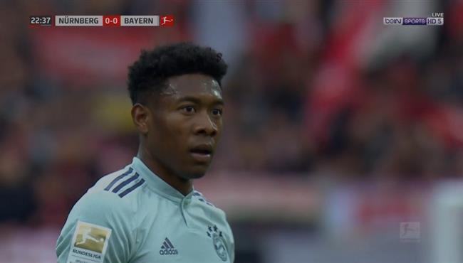 العارضه تحرم ألابا من تسجيل هدف رائع لبايرن ميونخ امام نورنبيرج