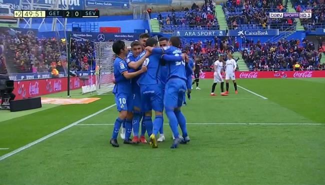 اهداف مباراة خيتافي واشبيلية 3 0 الدوري الاسباني