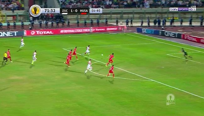 اوباما يهدر انفراد تام في مباراة الزمالك وحسنية اغادير
