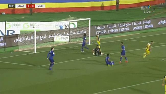 هدف الحزم الاول في مرمي الهلال بالدوري السعودي