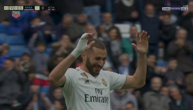 هاتريك كريم بنزيما في مباراة ريال مدريد واتلتيك بلباو