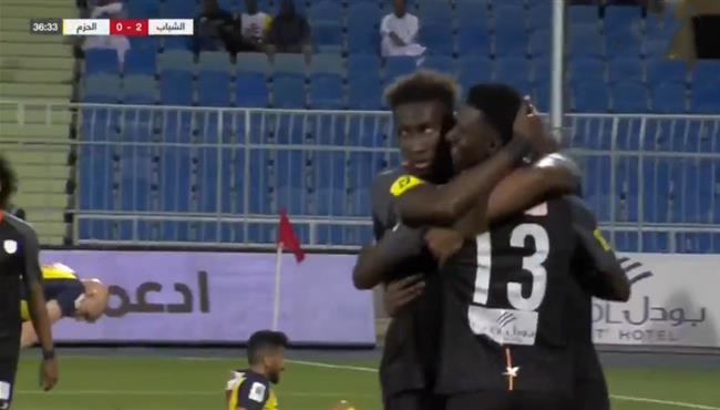اهداف مباراة الشباب والحزم 2 0 الدوري السعودي