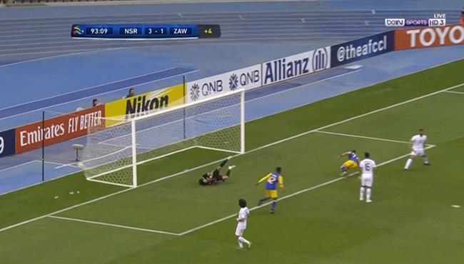 هدف النصر الرابع في مرمي الزوراء بتعليق عصام الشوالي