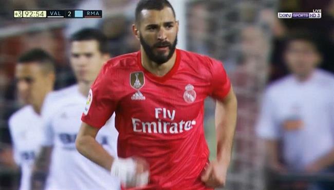 هدف ريال مدريد الاول في مرمي فالنسيا كريم بنزيما