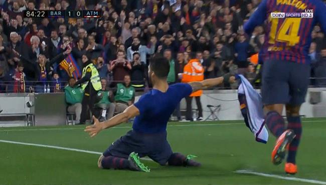 هدف سواريز الرائع في مرمي اتلتيكو مدريد تعليق عصام الشوالي