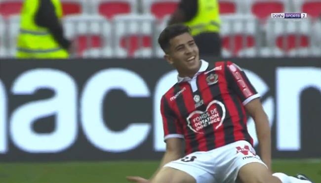 هاتريك يوسف عطال في مباراة نيس وجانجون بالدوري الفرنسي