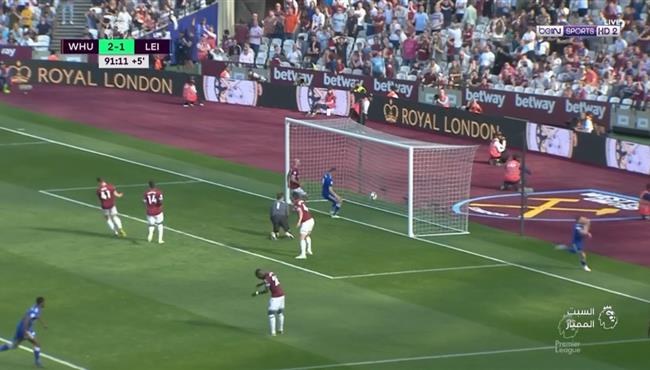 اهداف مباراة ليستر سيتي ووست هام 2 2 الدوري الانجليزي