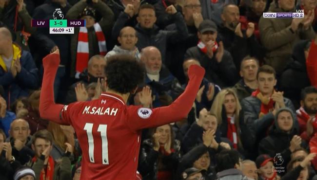 هدف محمد صلاح الرائع في مرمي هدرسفيلد