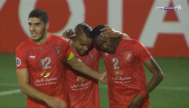 هدف الدحيل الثاني في مرمي العين تعليق حفيظ دراجي