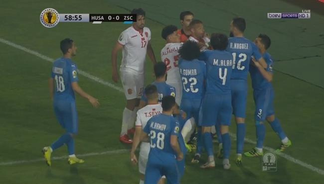 مشادة بين لاعبي الزمالك وحسنية اغادير في الكونفيدرالية