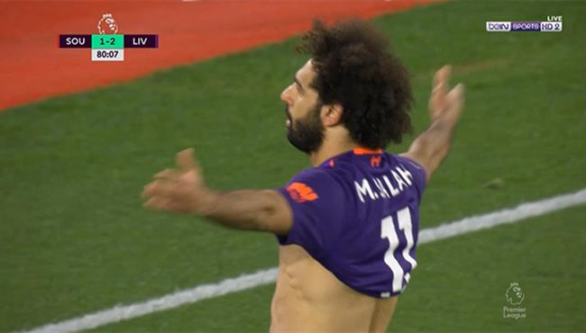 ملخص لمسات محمد صلاح في مباراة ليفربول وساوثهامتون بالدوري الانجليزي