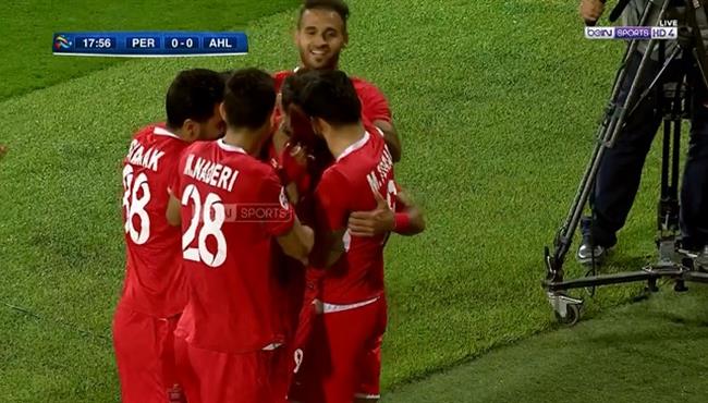 هدف بيرسبوليس الاول في مرمي الاهلي بدوري ابطال اسيا