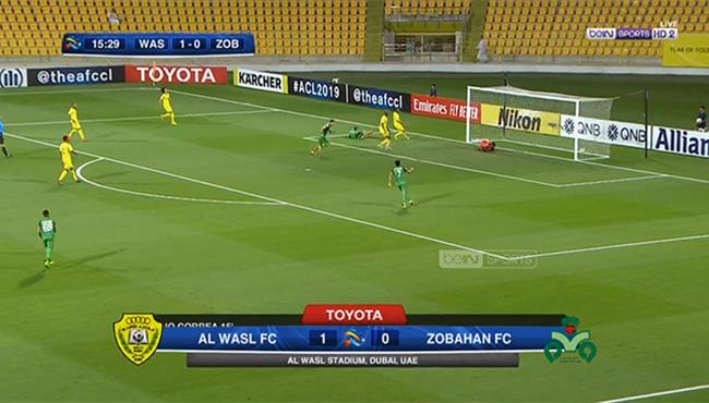 هدف تعادل ذوب اهن مع الوصل دوري ابطال اسيا